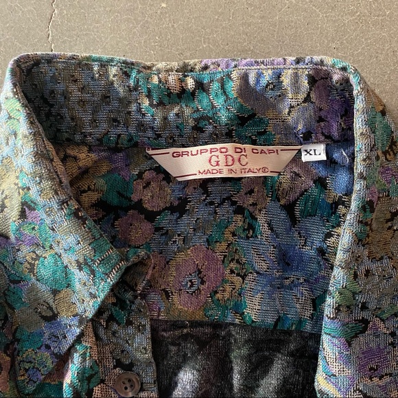 floral italian button up - Picture 3 of 3